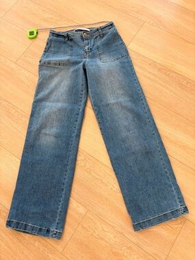 Celebrity Pink Medium Wash Wide Leg Jeans